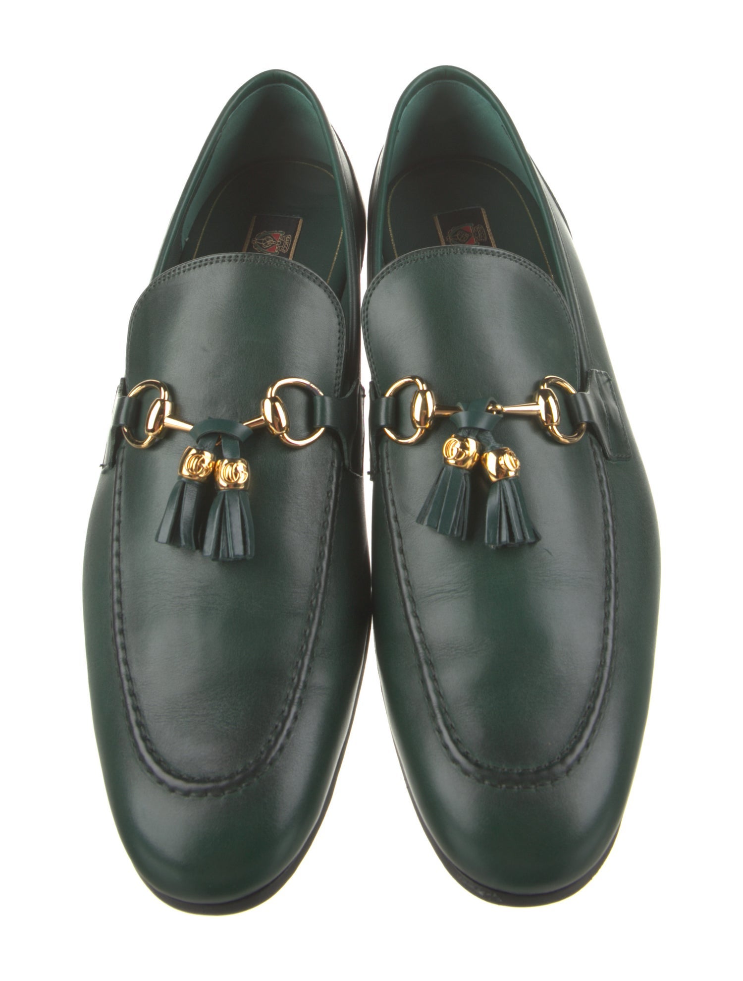Gucci Horsebit Accent Leather Dress Loafers